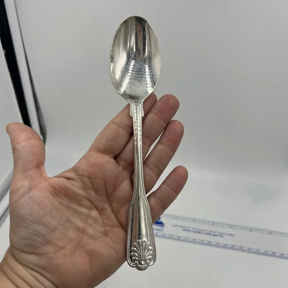 International Silver-plate Korea Soup Table Spoon Royal Shell / Shell Tip
